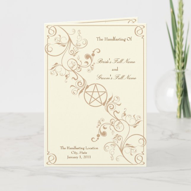 Handfasteprogram Program (Framsida)