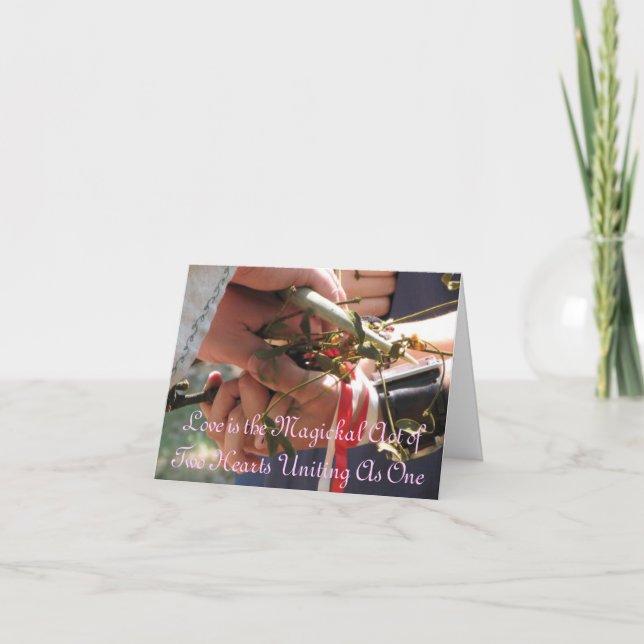 Handfasting/bröllopinbjudan Inbjudan (Framsida)