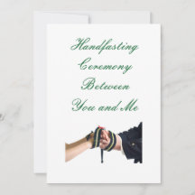 Handfasting Grön Inbjudan