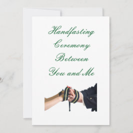 Handfasting Grön Inbjudan