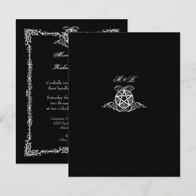 Handfasting Inbjudningar (Fram/baksida)