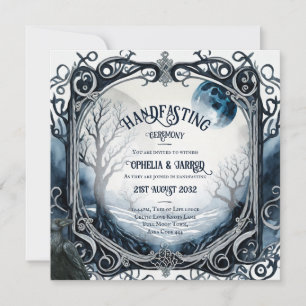 HANDFASTSTÄLLANDE INVITATIONER DROMID CELTIC WICCA INBJUDNINGAR