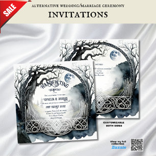 HANDFASTSTÄLLANDE INVITATIONER DROMID CELTIC WICCA INBJUDNINGAR