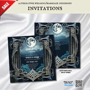 HANDFASTSTÄLLANDE INVITATIONER DROMID CELTIC WICCA INBJUDNINGAR