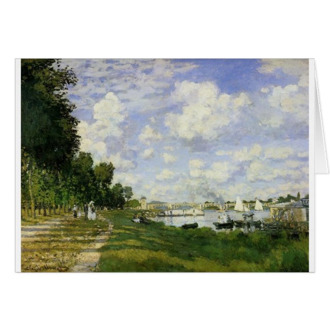 Handfatet på Argenteuil - Claude Monet Hälsningskort (Framsidan Horizontal)