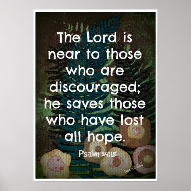 Handflatan 34:18 poster (Framsidan)