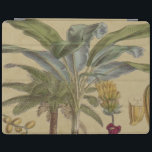 Handflatan Antique Tropical Fruit Botanical Art iPad Skydd<br><div class="desc">Tropical Antique Handflatan Träd - detta vackra botaniska avtryck från tidigt 1800-talet, publicerat i bok och sedan av Blackie & Son, Glasgow, Edinburgh & London. Den botaniska tryckningen visar tropiska frukter som var kända då - den har fyra frukter - en Jack frukt, både omogna och mogna variationer, Pandanus med...</div>
