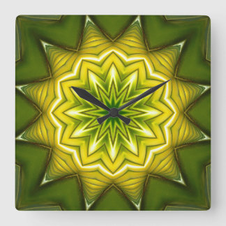 Handflatan Art 2-klocka Fyrkantig Klocka