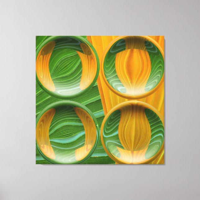 Handflatan Art 3, arbetsyta Canvastryck (Framsida)