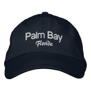 Handflatan Bay Florida Embroized Hat Broderad Keps