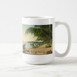 Handflatan Beach 1898 vintage Florida scen Kaffemugg