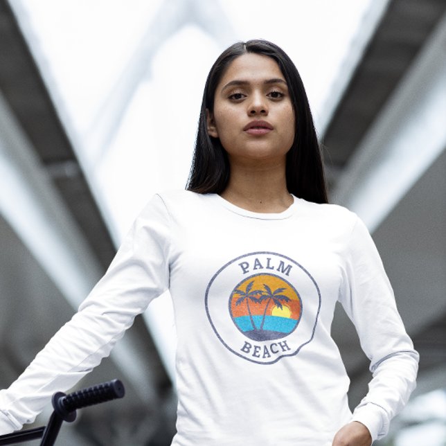 Handflatan Beach, Aruba Faded Classic Stil T Shirt (Skapare uppladdad)