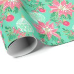 Handflatan Beach-Blommigten för vattenfärg Presentpapper<br><div class="desc">PreppyPrint.com - Fira jul i Handflatan Beach stil! Överför den här designen även till de produkter du vill ha! Besök min designerbutik,  PreppyPrint.com,  för att få information om hur du samordnar saker.</div>