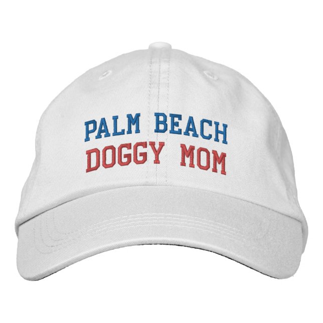 HANDFLATAN BEACH DOGGY MAMMA Embroized Hat Broderad Keps (Framsida)