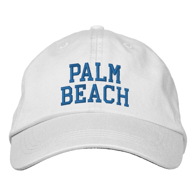 HANDFLATAN BEACH Embroized Hat Broderad Keps (Framsida)