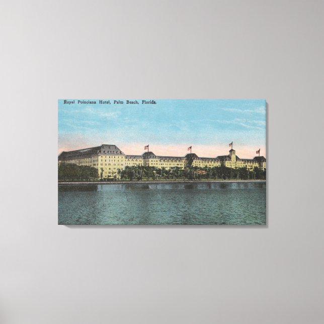 Handflatan Beach, FL - Ext.View of Royal Poinciana Canvastryck (Framsida)