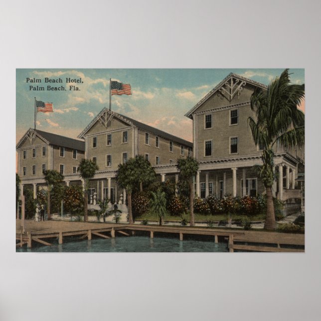 Handflatan Beach, FL - Exterior View of Handflatan Poster (Framsidan)