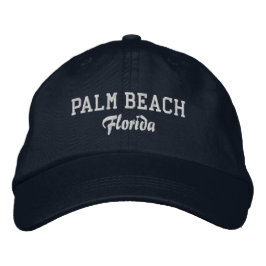Handflatan Beach Florida Embroired Baseball Hat Broderad Keps