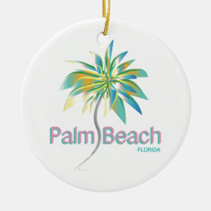 Handflatan Beach, Florida Julgransprydnad Keramik