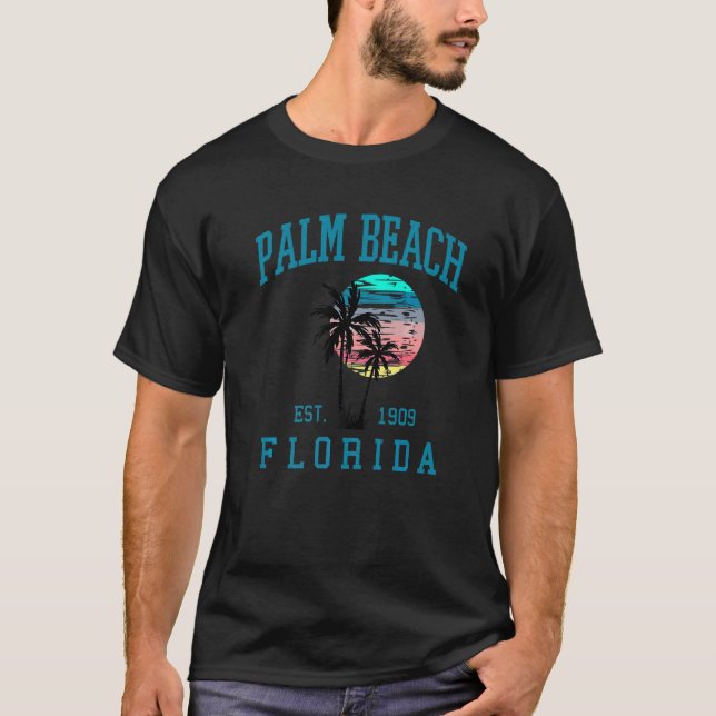 Handflatan Beach Florida Påsklov 2022 Beach Handfl T Shirt (Framsida)