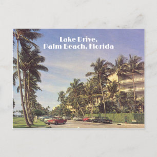 Handflatan Beach, Florida vintage 1960-talets foto Vykort