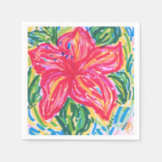 Handflatan Beach Hibiscus napkin Pappersservett