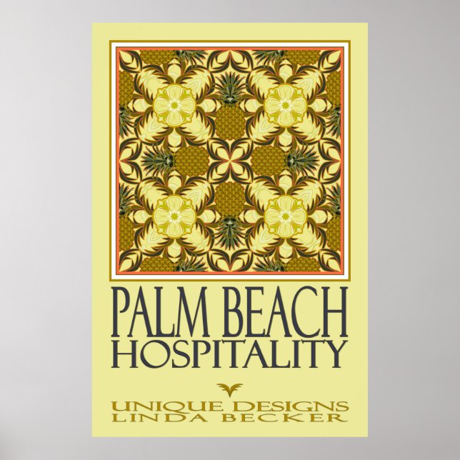 Handflatan Beach Hospitality Poster (Framsidan)