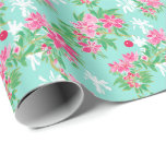 Handflatan Beach-julen Vaterfärg Tropiska prydnads Presentpapper<br><div class="desc">PreppyPrint.com - Fira jul i Handflatan Beach stil! Överför den här designen även till de produkter du vill ha! Besök min designerbutik,  PreppyPrint.com,  för att få information om hur du samordnar saker.</div>