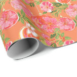 Handflatan Beach-julets vattenfärg Ornament Presentpapper<br><div class="desc">PreppyPrint.com - Fira jul i Handflatan Beach stil! Överför den här designen även till de produkter du vill ha! Besök min designerbutik,  PreppyPrint.com,  för att få information om hur du samordnar saker.</div>