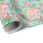 Handflatan Beach-julhuset Vatercolor Gingertea Hou Presentpapper<br><div class="desc">PreppyPrint.com - Fira jul i Handflatan Beach stil! Överför den här designen även till de produkter du vill ha! Besök min designerbutik,  PreppyPrint.com,  för att få information om hur du samordnar saker.</div>