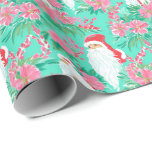 Handflatan Beach-jultomten Presentpapper<br><div class="desc">PreppyPrint.com - Fira jul i Handflatan Beach stil! Överför den här designen även till de produkter du vill ha! Besök min designerbutik,  PreppyPrint.com,  för att få information om hur du samordnar saker.</div>