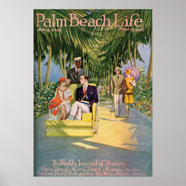 Handflatan Beach Life #10-utskrift Poster (Framsidan)