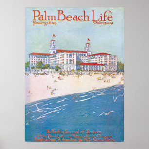 Handflatan Beach Life #11-utskrift Poster