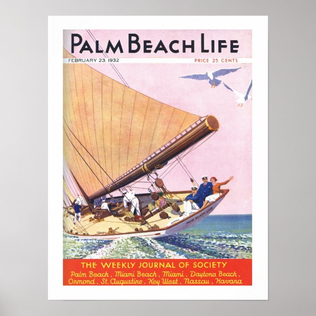Handflatan Beach Life #15-utskrift Poster (Framsidan)
