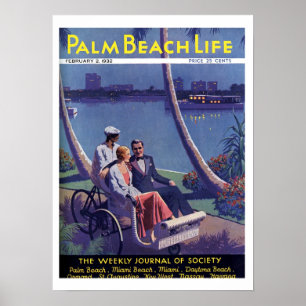 Handflatan Beach Life #4-utskrift Poster