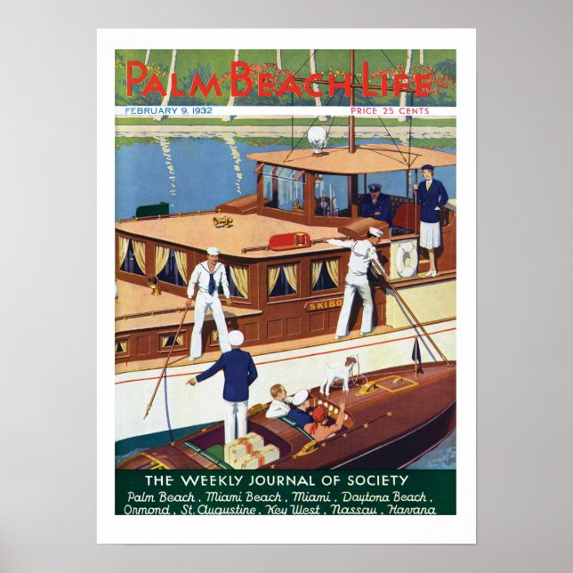 Handflatan Beach Life #6-utskrift Poster (Framsidan)