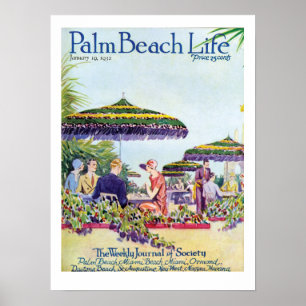 Handflatan Beach Life #9-utskrift Poster