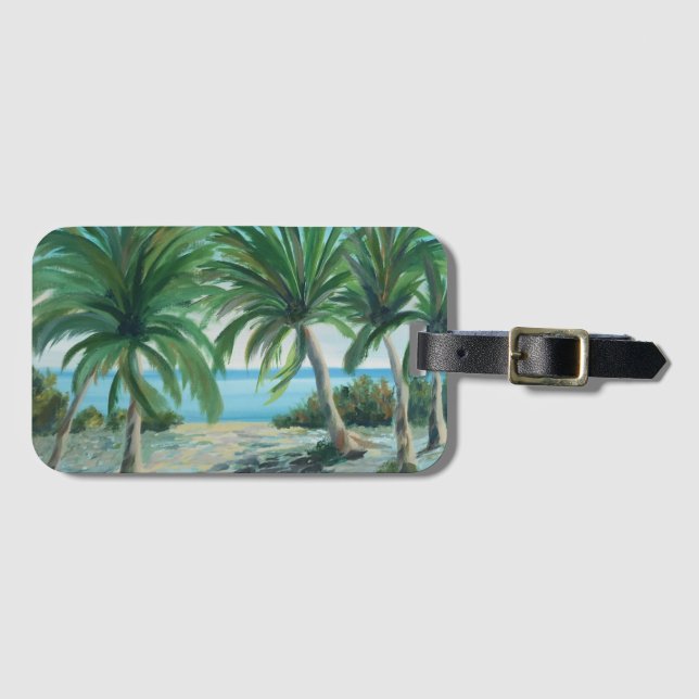 Handflatan Beach Luggage Tag Bagagebricka (Framsida horisontal)