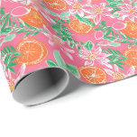 Handflatan Beach-Orangen för vattenfärg Presentpapper<br><div class="desc">PreppyPrint.com - Fira jul i Handflatan Beach stil! Överför den här designen även till de produkter du vill ha! Besök min designerbutik,  PreppyPrint.com,  för att få information om hur du samordnar saker.</div>