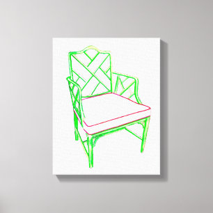 Handflatan Beach Ordförande Canvas