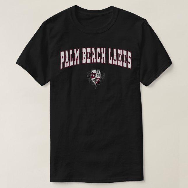 Handflatan Beach Sjöar High School Rams T Shirt (Design framsida)