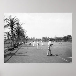 Handflatan Beach Tennis, 1900 Poster