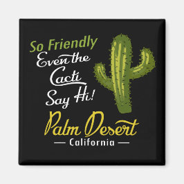 Handflatan Desert Cactus Funny Retro Magnet