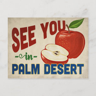 Handflatan Desert California Apple - Vintage resor Vykort