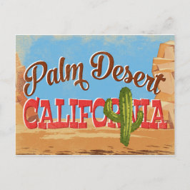 Handflatan Desert Postcard California Desert Retro Vykort