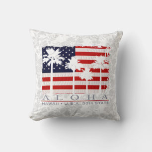 Handflatan Flagga Hawaii Aloha Patriotic Decorativ Kudde