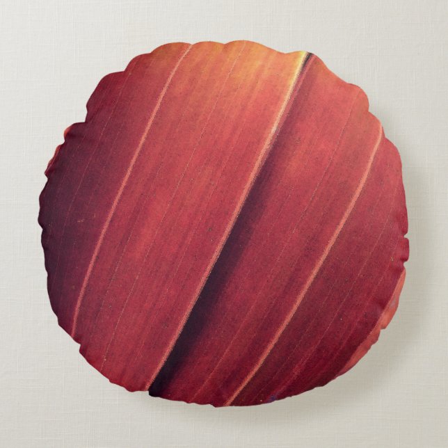 Handflatan fronter i Rust och Guld Rund Kudde (Framsidan)