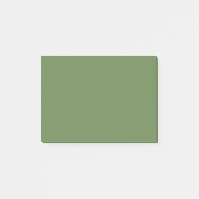 Handflatan Grönt Solid Färg Post-it Block (Framsida)