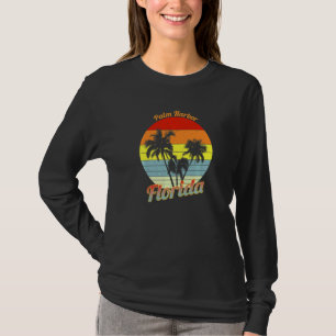 Handflatan Harbour Florida Retro Tropical Handflat T Shirt