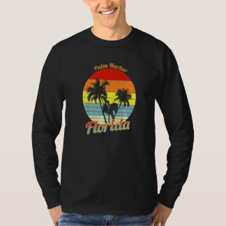 Handflatan Harbour Florida Retro Tropical Handflat T Shirt